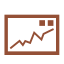 Decorative Icon of a chart trending upward