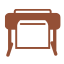 Decorative Icon of a Printing Machine